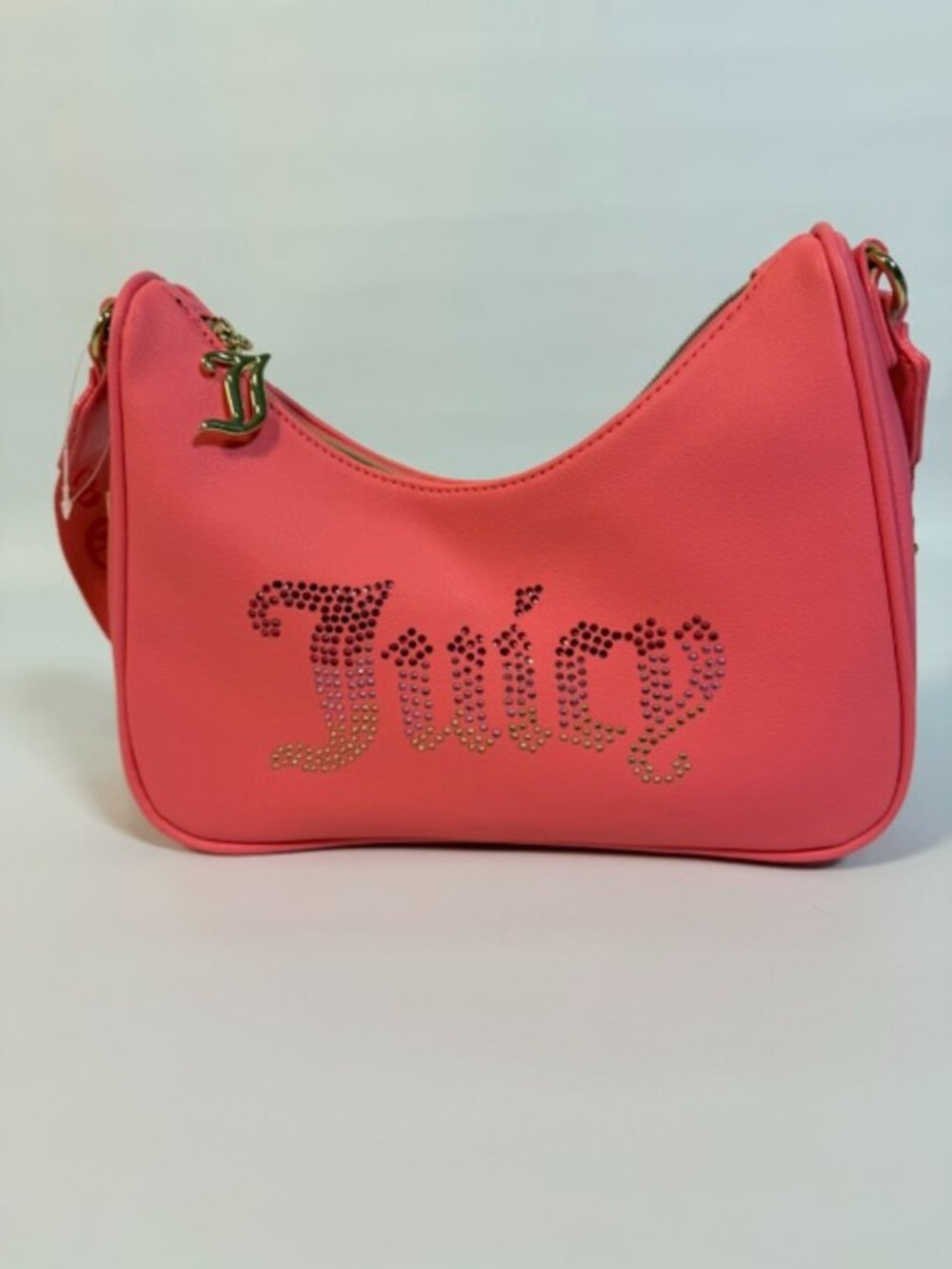 NEW Juicy Couture Y2K Pink Lemonade Obsession Crossbody Purse Rhinestones